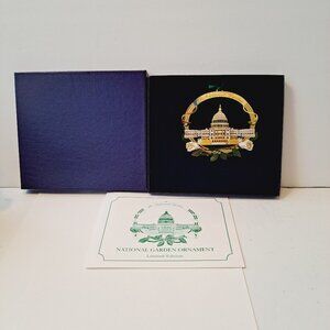 National Garden Ornament Limited Edition 1997 Gold Tone Ornament Vintage